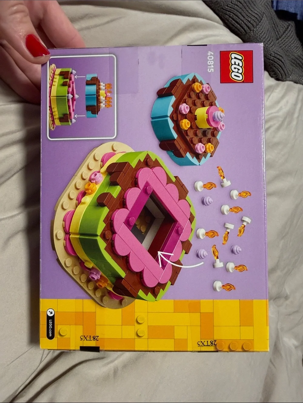 LEGO Colorful Birthday Cake Building Set - Green, Blue & Purple- unopened